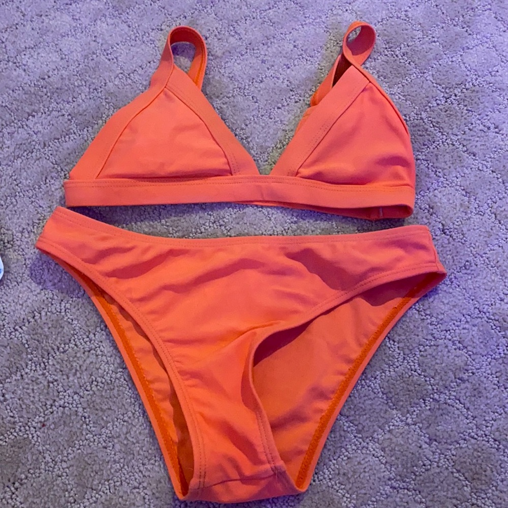 orange bikini